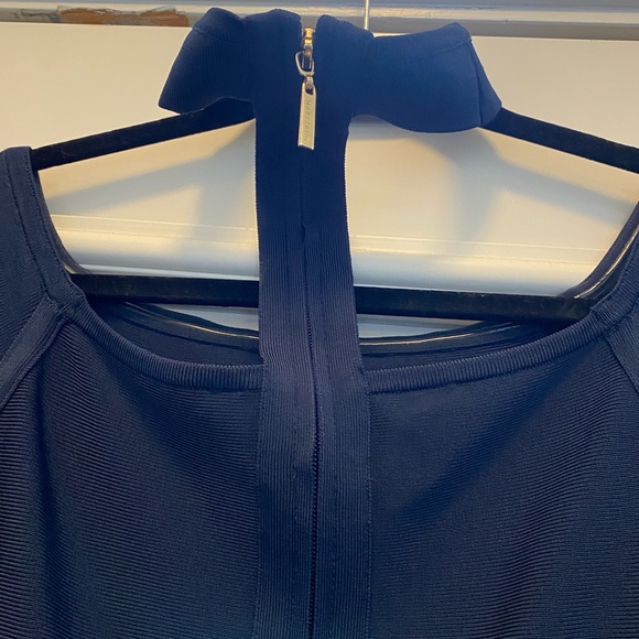 Marciano Stunning thigh high stretch navy blue dress. Excellent quality. - Picture 6 of 8